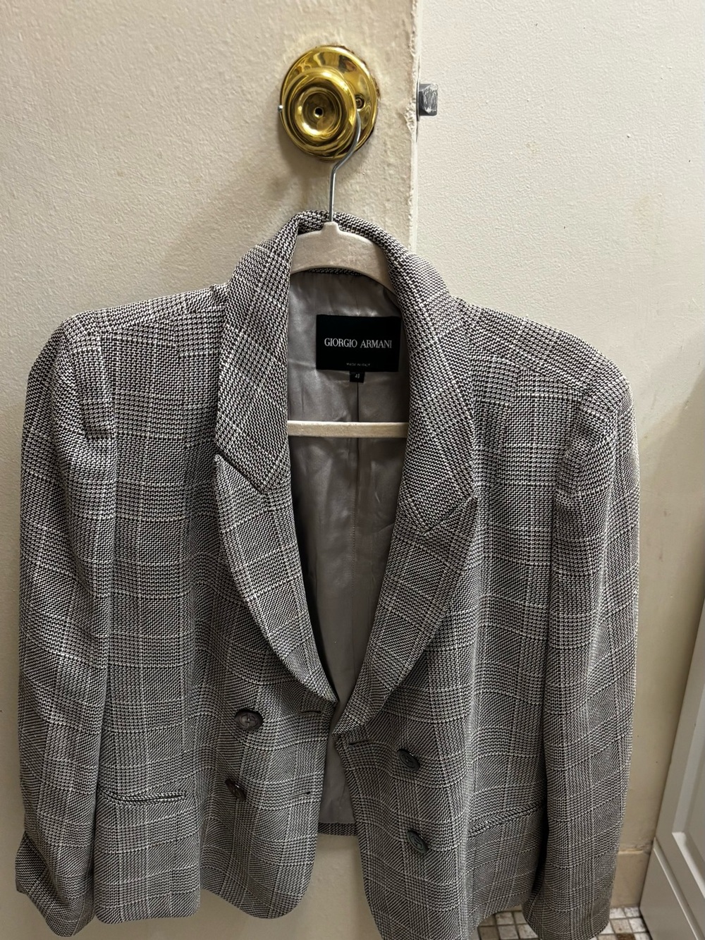 Georgio Armani Women’s Vintage Blazer in Grey
